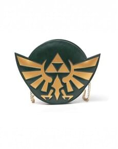 Women's Bag Shaped Like the Hyrule Crest Logo with Chain