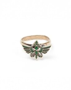 Adult's Zelda Triforce Shield Ring