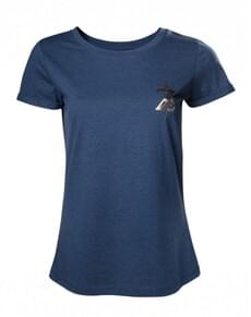 T-shirt de Zelda Breath of the Wild azul para mulher
