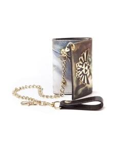 Trifold Zelda Wallet with Keychain and Enamelled Metal Logo