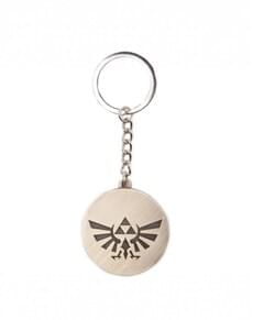 Gold Triforce money logo keychain