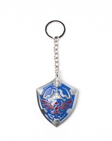 Metal 3D Zelda shield keychain