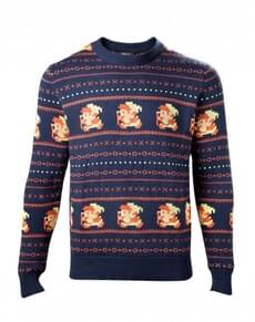 Pull Link noël bleu pour homme