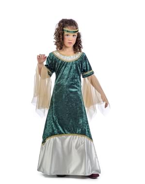女の子のためのオリビア中世の王女の衣装