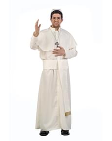 Großzügiger Papst Kostüm für Herren