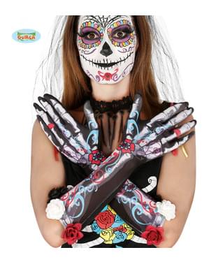 Long Catrina gloves for women