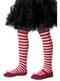 Rood witte kerst elf legging voor kinderen