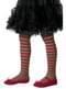 Collants lutin de noël rouges et verts enfant