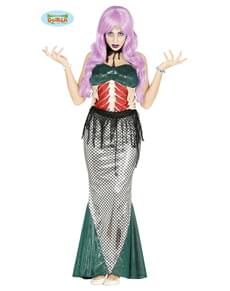 Sinister mermaid costume for women