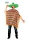 Coloured Mexican poncho for men