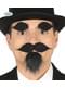 Goatee with moustache and black stick on eyebrows