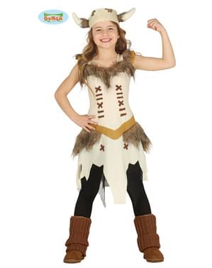 Disfraz de vikinga valiente para niña
