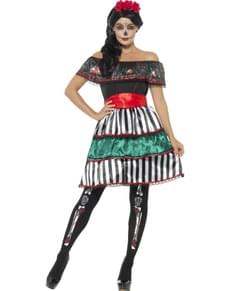 Déguisement mademoiselle Catrina jour des morts femme