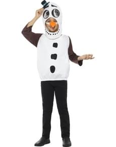 Children's snowman costume with buttons