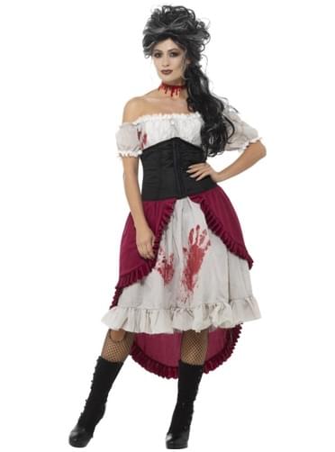 Women's Victorian vampire victim costume