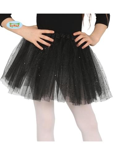 tutu preto com brilhante para menina