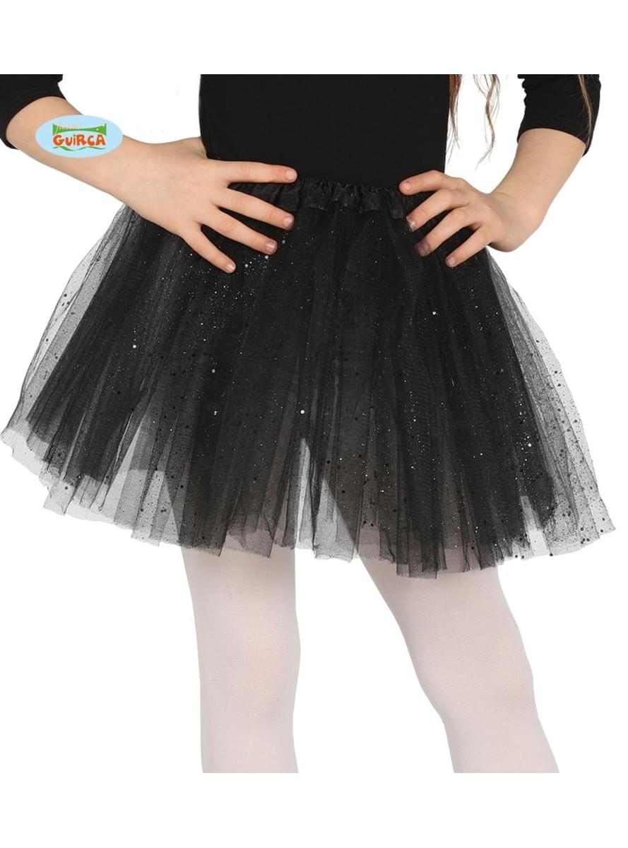  Tutu  noir paillettes fille  Funidelia