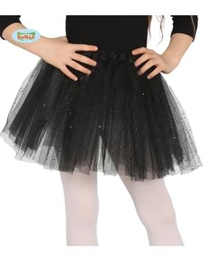 Kızlar için siyah glitter tutu