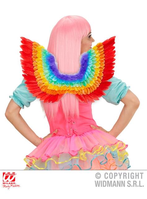 Adults Rainbow coloured Feather Wings