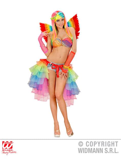 Adults Rainbow coloured Feather Wings