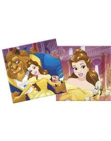 Conjunto de 20 guardanapos A Bela e o Monstro