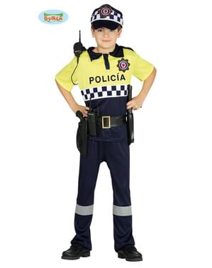 एक बच्चे के लिए स्पेनिश ट्रैफिक पुलिस कॉस्टयूम