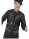Chaleco de lentejuelas negro para hombre