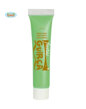 Neon green cream makeup tube 10 ml