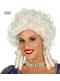 Fehér barokk marquise parókát a nők számára