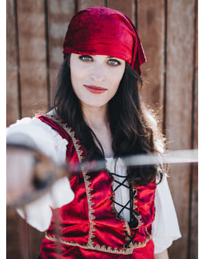 Heldhaftig piratenkostuum voor vrouwen