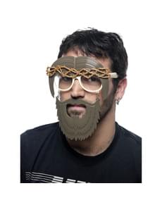 Occhiali da Gesù con barba per adulto