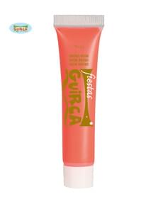 Neon red cream makeup tube 10 ml