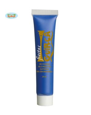 Neon dark blue cream makeup tube 20 ml