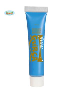 Creme Schminke neon-blau in 10 ml Tube