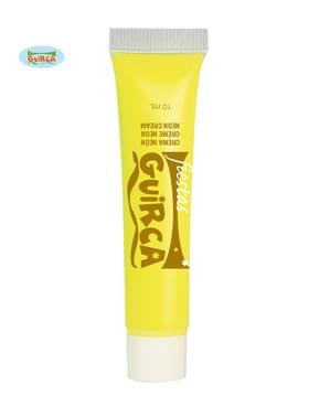 Neon yellow cream makeup tube 10 ml