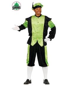 Costume da aiutante di San Nicola verde per adulto