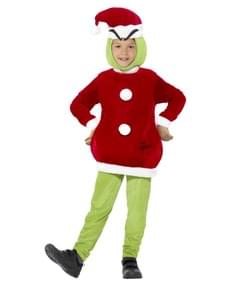 Costume Grinch Père Noël enfant