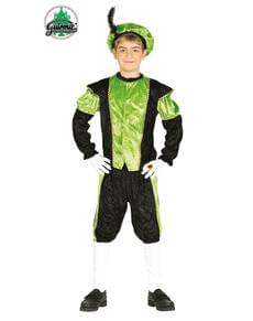 Déguisement Père Fouettard vert enfant