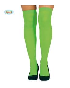 Meias-calças verdes para mulher