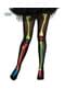 Collants esqueleto multicolor para mulher