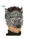 灰色オオカミ泡ハーフマスク（大人用）