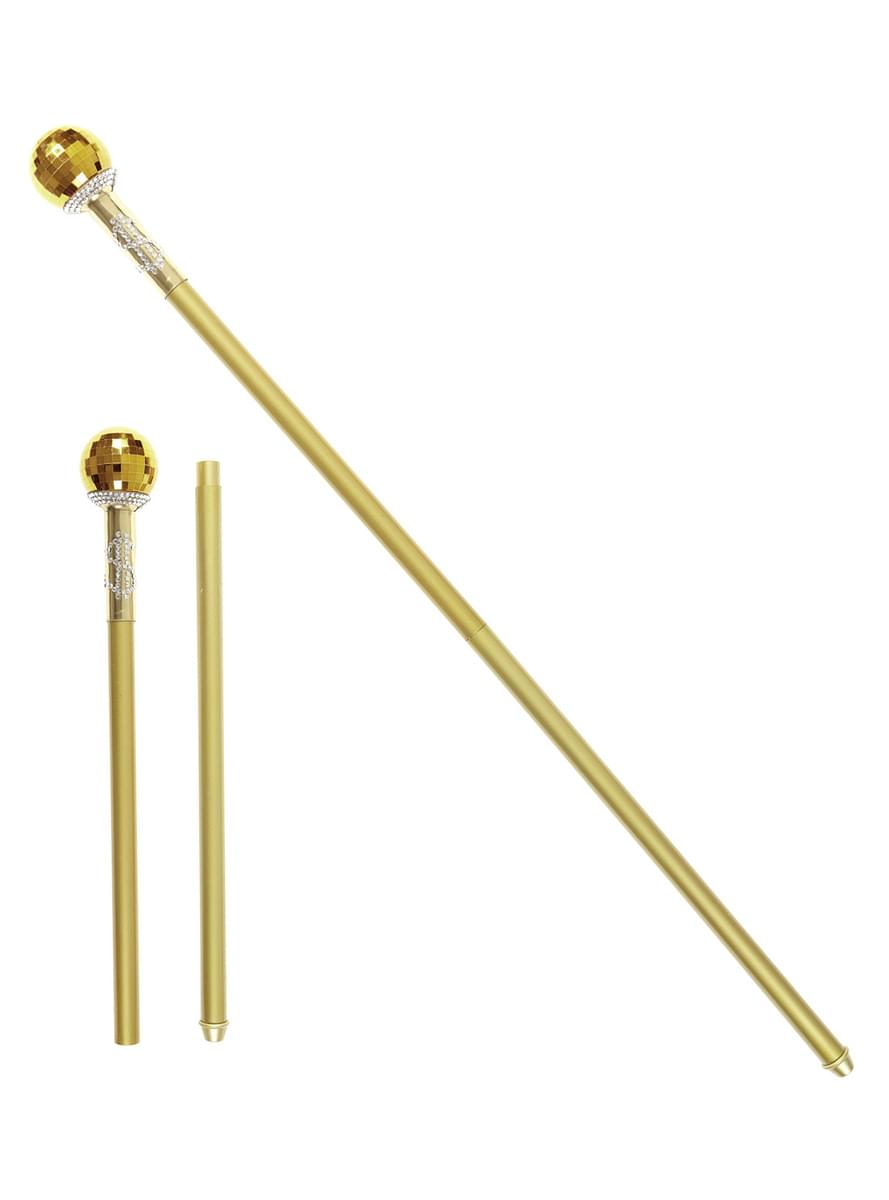 Foldable Golden Pimp cane. The coolest Funidelia