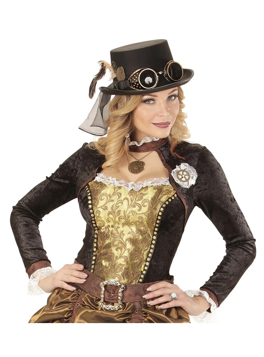 Steampunk klokke halskjede