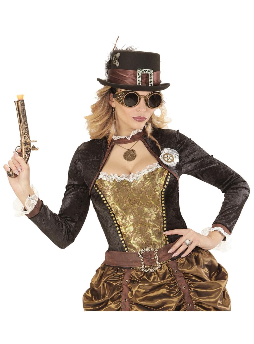 Steampunk klokke halskjede