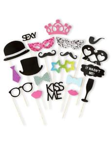 Set of 20 pieces for 1920's wedding Photocall