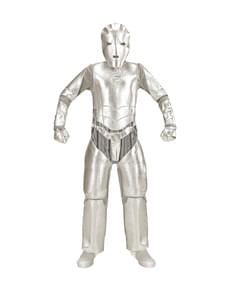 Boy's metallic space invader costume