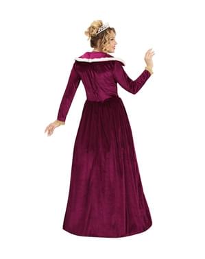 Elegante koningin kostuum granaat voor vrouw