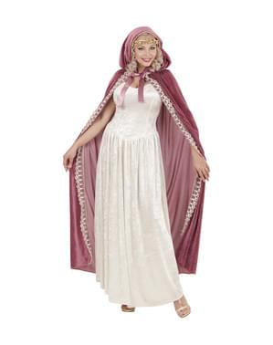 Capa de princesa medieval para mujer