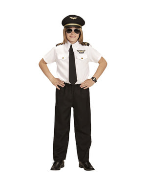 Costum de pilot de aviație pentru copii