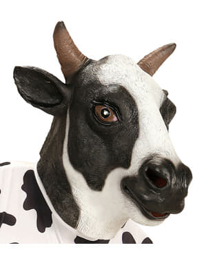 Máscara de vaca leiteira adorável para adulto